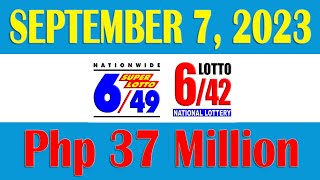Lotto Results Today for 9PM September 7, 2023 Thursday | PCSO live