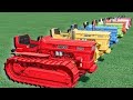 Transport Work With Mini Fiat CRAWLER Tractor Of Colors | Farming Simulator 22