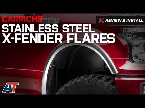2015-2017 F150 Carrichs Stainless Steel X-Fender Flares - Polished Review & Install