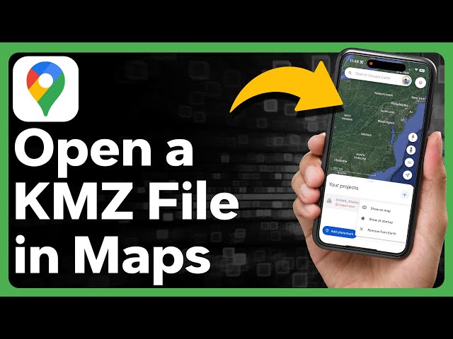 How To Open KMZ File In Google Maps - YouTube