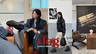[vlog] 일상브이로그 | 데일리룩 | 뷰티 행사 갔다가 성수데이트..❤︎ | 뇨끼룸 싹쓰리곱창 | 지디콘서트 티켓 언박싱 | 도쿄 선물💝| 더현대서울 | 데이트 · soonim