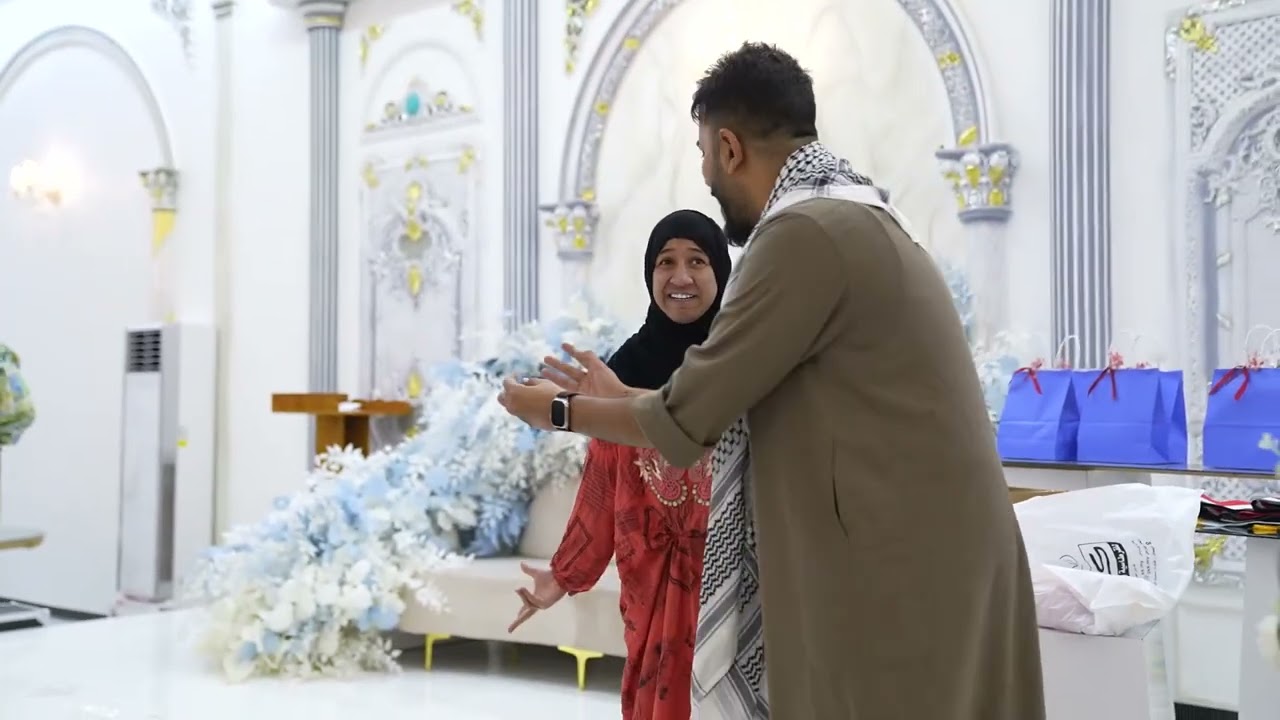 مديحة وعطيه في حفل زفاف الجماعي