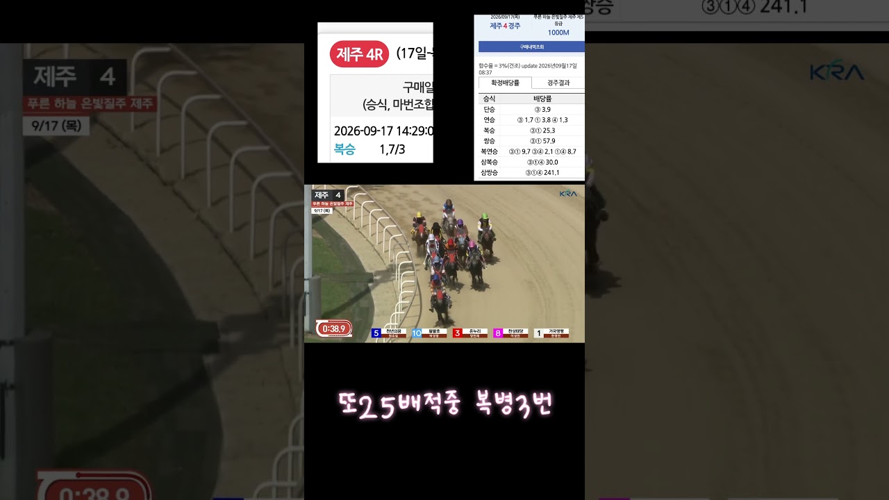 25배적중 똥말3번말 축잡고