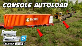 autoload logs on console | farming simulator 22