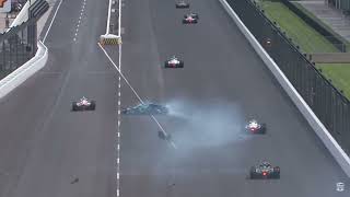 BIG SHUNT Into Turn 4 Wall for Marcus Erricson at Indy 500 Practice 4