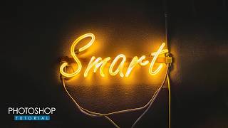 Neon Text Effect Using Photoshop and Adobe Firefly screenshot 4