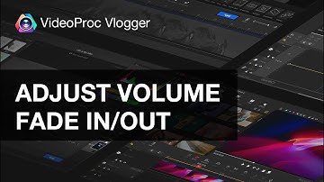 Volume Control and Fade In/Out Effect in VideoProc Vlogger | Adjust Volume