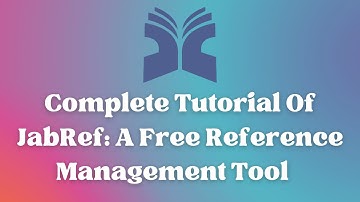 Complete Tutorial Of JabRef: A Free Reference Management Tool | Ph.D. | Research | Gaurav Soin