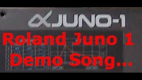 (Roland Alpha Juno 1) single synth demo song...