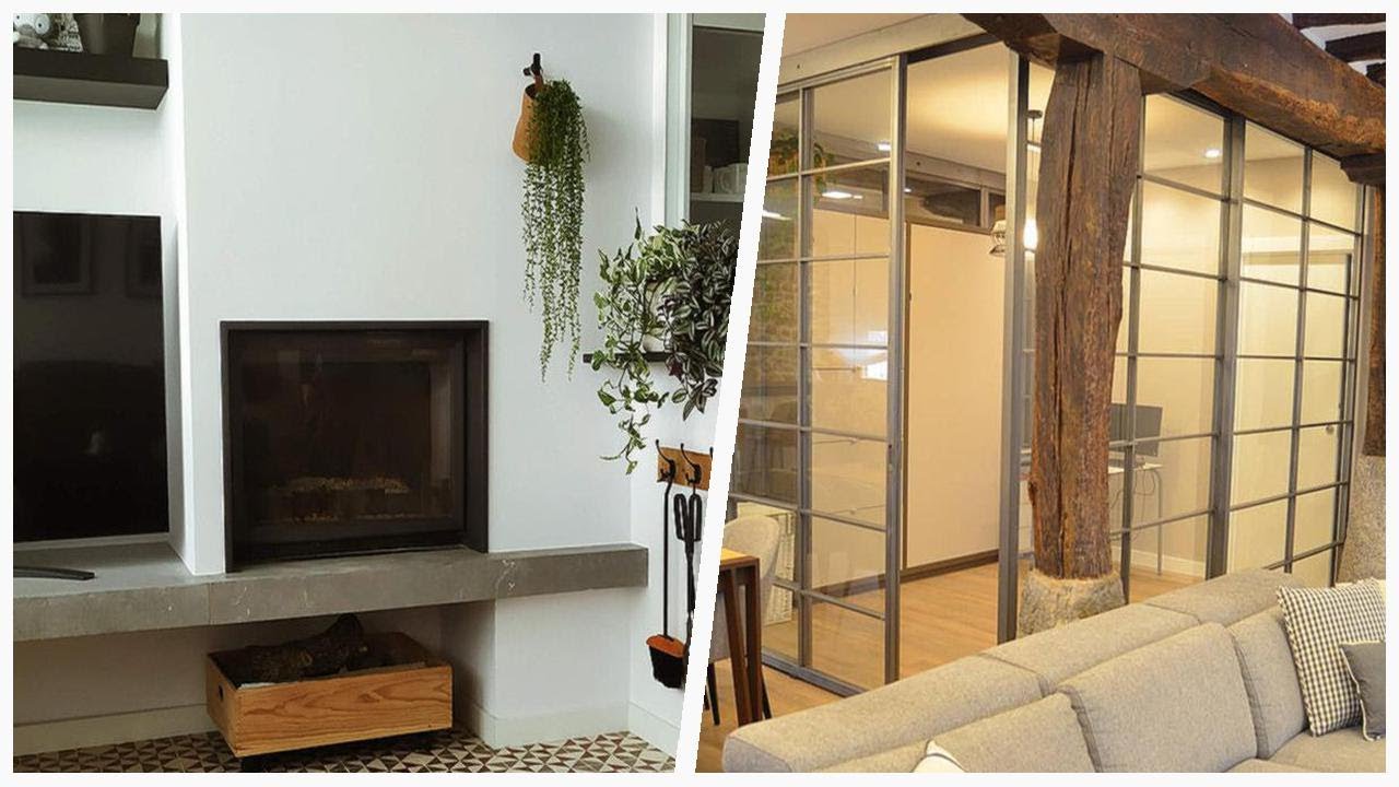 75 Living Space With A Metal Fireplace And A Corner Tv Design Ideas You'll Love 🔴