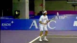 Juan Carlos Ferrero entrenando