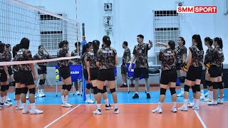 ทีมวอลเลย์บอลหญิง U20 ทีมชาติไทย ลงฝึกซ้อมก่อนไปแข่งวีทีวี 9 บิ่ญเดียน คัพ ที่เวียดนาม