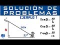 Razones trigonométricas | Solución de problemas Ejemplo 1