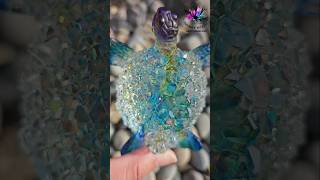 Crystal Sea Turtle Resin Pour #resintutorial #seaturtles #resinart