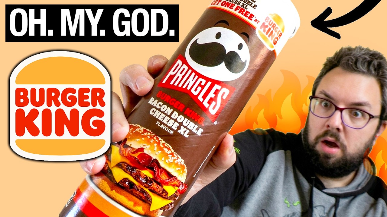 Pringles Burger King Bacon Double Cheese XL ⚠️ HONEST REVIEW 🍔