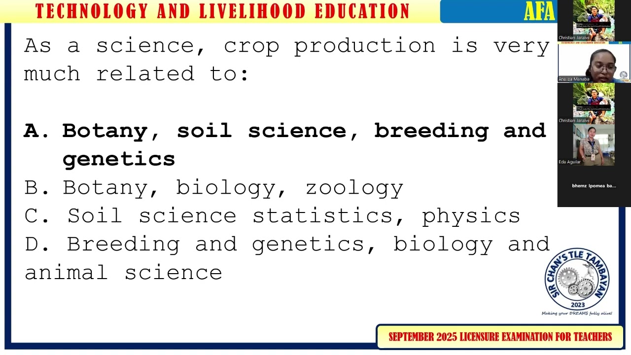 Agriculture and Fishery Arts LET - TLE Part 3
