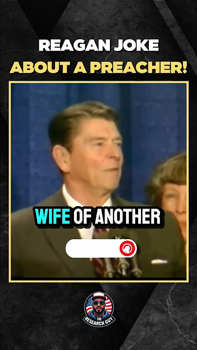 Reagan Joke About Preacher And Wife Funny #shorts #funny