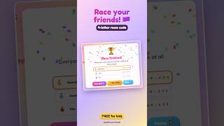 Race your friends at typing 🏁 4-letter code, 3-2-1 GO! #Shorts
