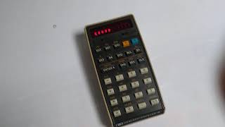 HP-25 calculator Alarm function test