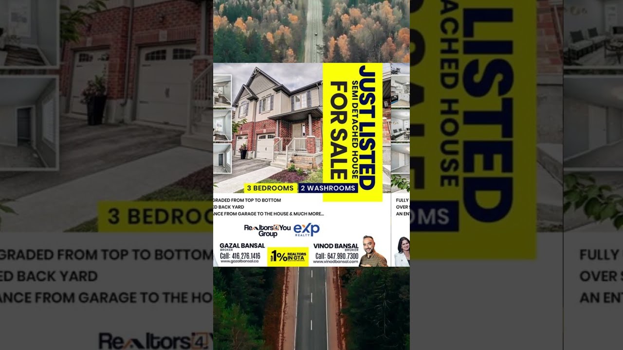 Semi Detached House For Sale In Guelph, Ontario, Canada | 