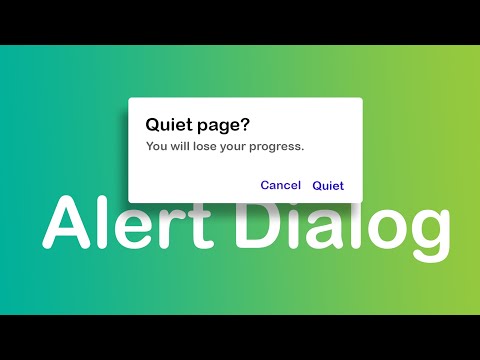 Alert Dialog in