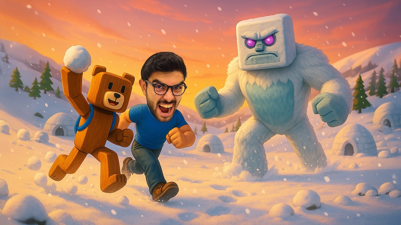 المنطقة الثلجية الخطيرة 🧸 مغامرة الدب الخارق