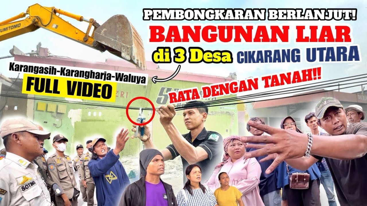 PEMBONGKARAN BERLANJUT‼️RATA DENGAN TANAH BANGLI 3 DESA DI CAKARANG UTARA. WARGA MENOLAK DIBONGKAR