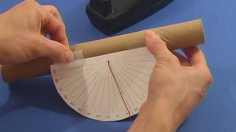 How to make an angle inclinometer.
