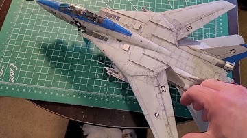 1/48 f-14d tomcat comparison finale.  amk, tamiya, hobby boss and hasegawa
