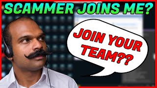 Trying to convince a scammer to join me!
