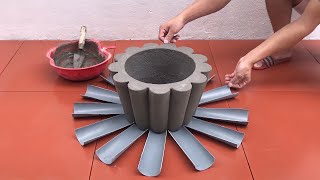 How To Cast Simple But Beautiful Potted Plant  Techniques To Make Potted Plants With Cement At Home
