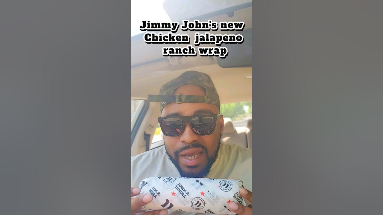 Trying Jimmy John's New Chicken jalapeno ranch wrap for the first time