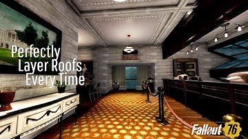 Fallout 76 Camp Tutorial | Perfectly Layer Roofs Every Time | Building // Guide