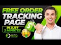 How To ADD Order Tracking Page For FREE On Shopify | In Just 2 Minutes!