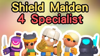 Shield Maiden 4 Specialist! 超狂的回血量! 坦到幽靈都怕! | Clash Mini 皇室奇兵 | 組合推薦 #clashmini #皇室奇兵 #specialist