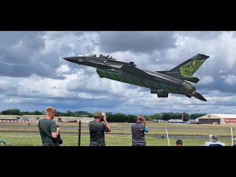 BELGIAN F16 DREAM VIPER  RIAT 23      BEST F-16 Display !!