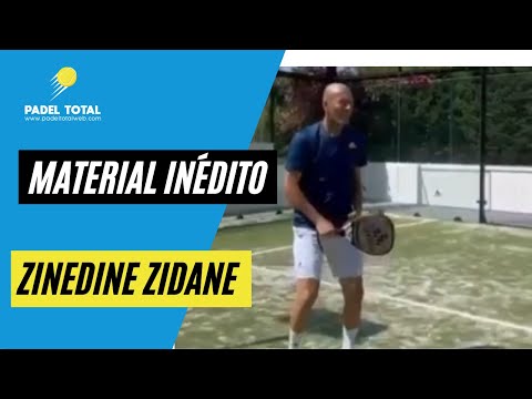 Zinedine Zidane jugando padel 🏸 (material Inédito) #adidas #zinedinezidane