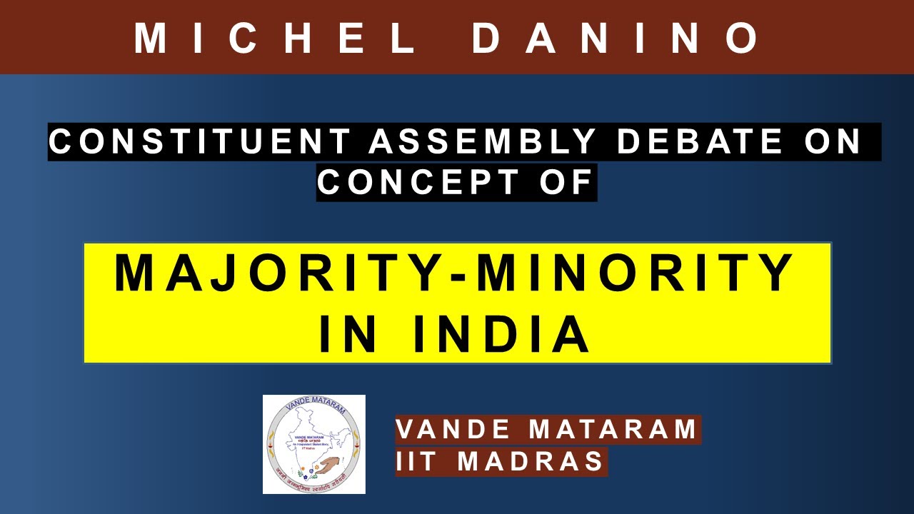 Constituent Assembly debate on concept of MajorityMinority in India