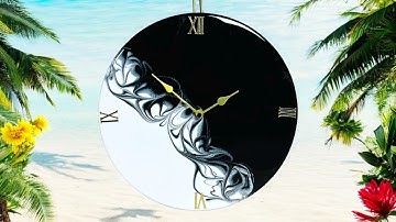 Epoxy Resin Clock Tutorial | Black VS White