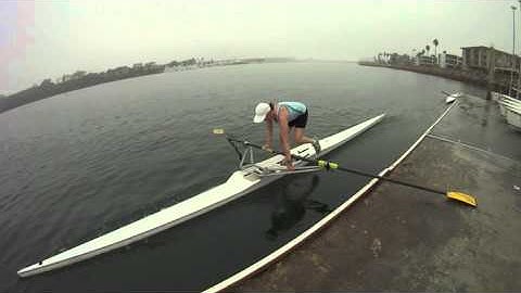 Standing Launch of a Single Rowing Shell
