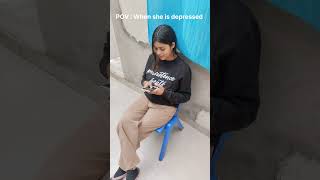 When She is Depressed 😂 #youtubeshorts #comedy #shortsviral #funny #shortsviral #shorts