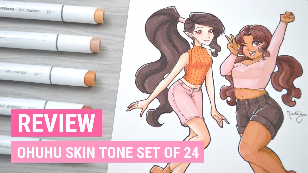 Ohuhu Skin Tone Dual Brush Pen / Marker - can this set be any good? 
