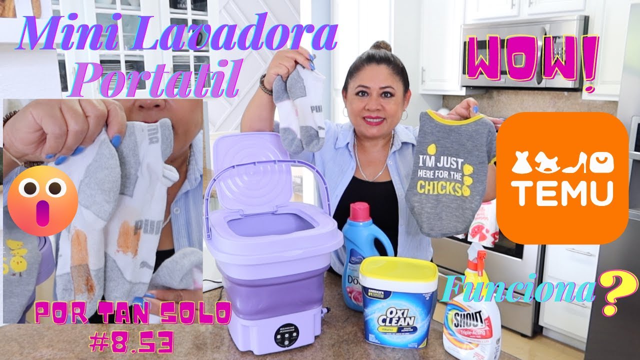 MAXWORK 6L Lavadora, Lavadora Portátil, Mini Lavadora, Mini Lavadora  Plegable, Centrifugadora, Lavadora Compacta, 3 Modos, Para Ropa De Bebé,  Ropa Interior, Artículos Pequeños - MIRAVIA