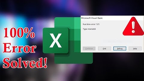 Fix Your Excel Error in 5 Minutes – Run-Time Error 13 "Type Mismatch" | Excel Tech & Tricks