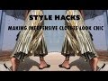 HOW TO MAKE INEXPENSIVE CLOTHES LOOK CHIC | Denim, Skirts, Belts & More
