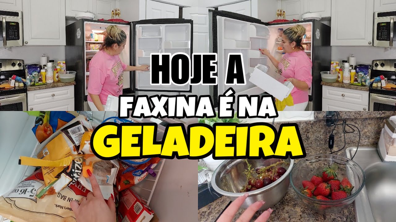 DIA DE FAXINA NA GELADEIRA VEM ACOMPANHAR NOSSA VIDA NA AMERICA
