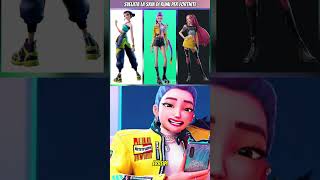 TUTTE le SKIN di FORTNITE X KPOP DEMON HUNTERS in un colpo solo! 🤩#shorts