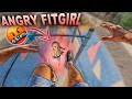 Escaping fitness girl epic parkour chase pov