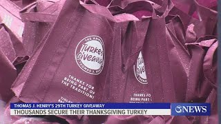 Thomas J. Henry's 29th annual turkey giveaway