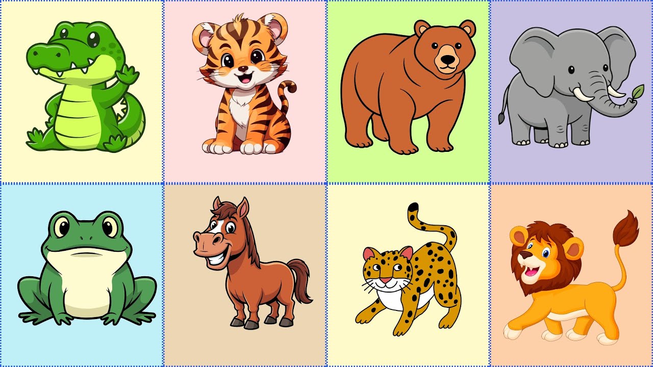 Let’s Meet & Learn Animals Names A–Z | A to Z Animal Name Song for Kids ...